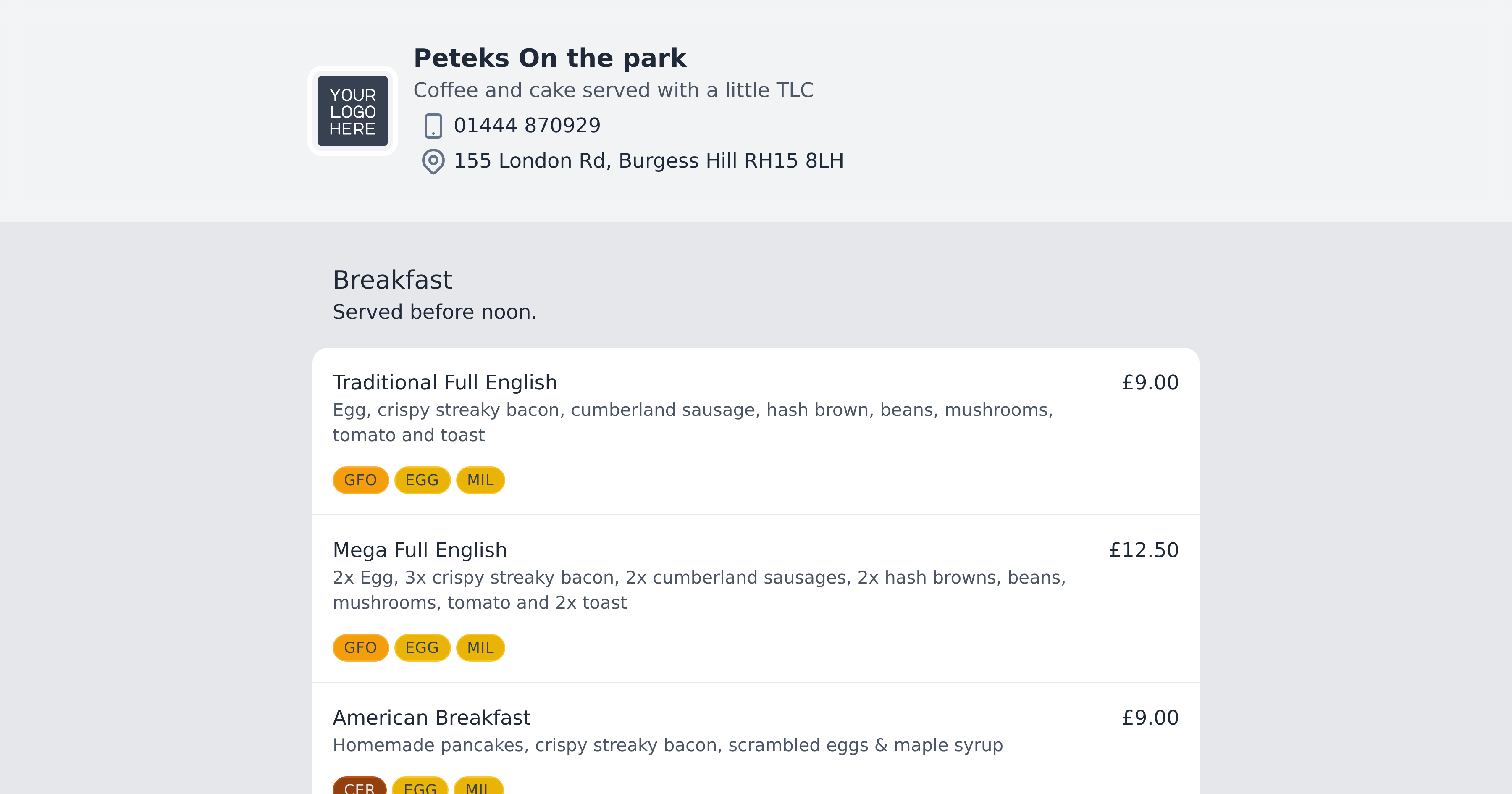 Petek's on the Park